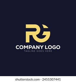 RG Logo GR Logo .Einprägsames, einzigartiges und lesbares Design.
