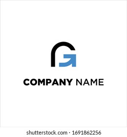 RG Logo or GR Logo Monogram Icon Vector Symbol Template
