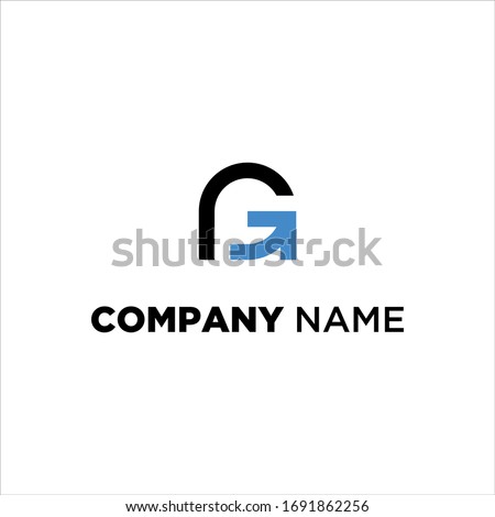 RG Logo or GR Logo Monogram Icon Vector Symbol Template