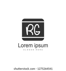 RG Logo template design. Initial letter logo template design