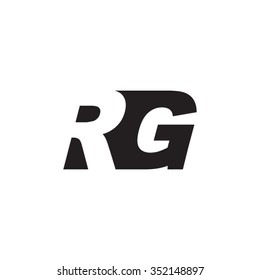 RG negative space letter logo