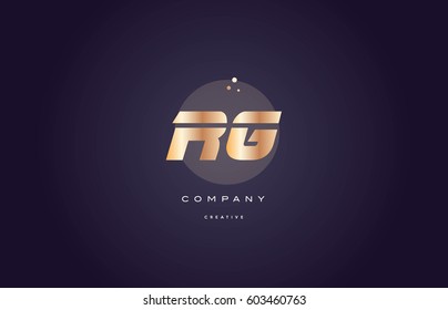 rg r g  gold yellow golden metal metallic bold luxury product modern creative gradient alphabet company logo design vector icon template