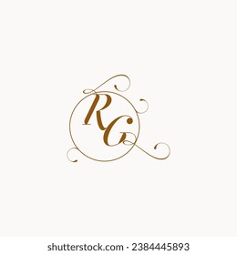 RG uniquely wedding logo symbol of your marriage and you can use it on your wedding stationary
