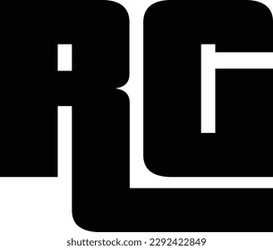 RG Vector Logo Black Color