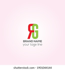 RG vector logo design, RG Creative logo design 