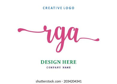 RGA lettering logo is simple, easy to understand and authoritative
