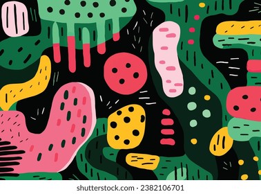 rganic Abstract Vector Patterns. Abstract Organic Shapes Design