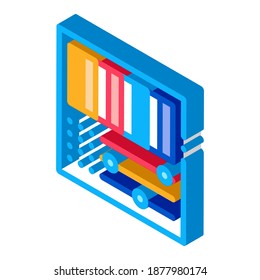 rgb color icon vector. isometric rgb color sign. color isolated symbol illustration