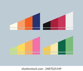 RGB color palette color swatch Free vector