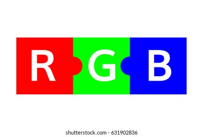 RGB color  scheme  puzzle illustration vector rgb graphic mode 
