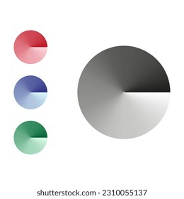 RGB color wheel spectrum selector picker. RGB palette logo. Color rainbow diagram circle. Vector illustration.