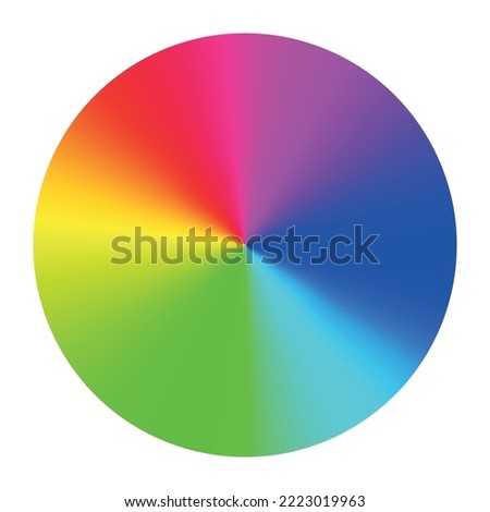 RGB color wheel spectrum selector picker. RGB palette logo. Color rainbow diagram circle