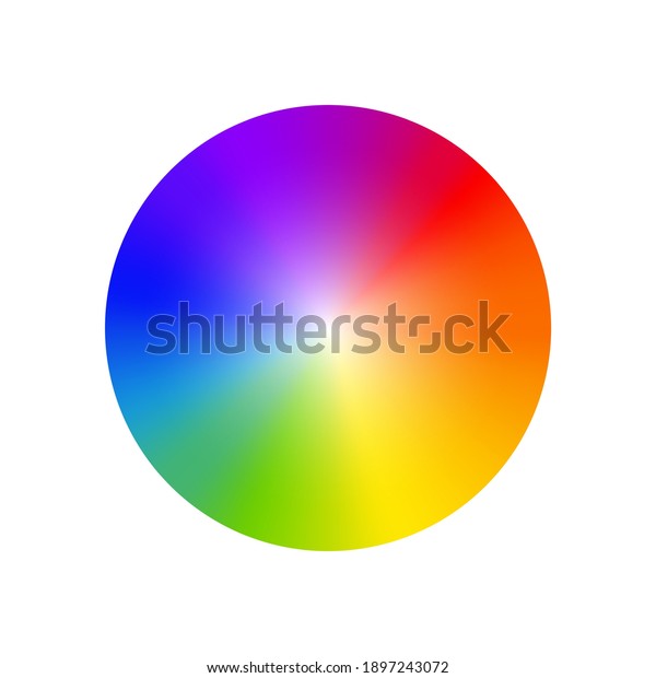 RGB color wheel spectrum selector\
picker. RGB palette logo. Color rainbow diagram\
circle