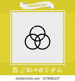 RGB icon vector