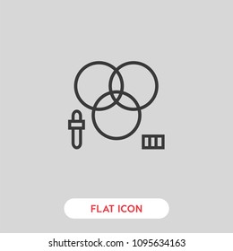 Rgb icon vector, color system symbol. Modern flat illustration for web and mobile app