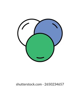RGB Icon vector stock illustration
