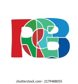 RGB Logotype business design vector, sustaible use for various business purposes