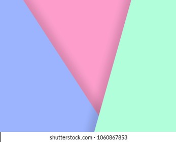RGB pastel color paper overlap