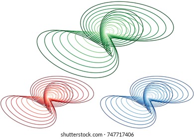 RGB propeller line shapes