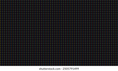 RGB Screen Dots Seamless Pattern. Analog Display Television. Close Up Screen Texture. Macro of LCD Computer Screen Displaying Pure RGB Pixels. Red Green Blue LED Panel. Vector Illustration.