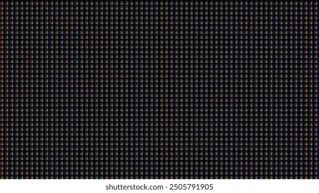 RGB Screen Dots Seamless Pattern. Analog Display Television. Close Up Screen Texture. Macro of LCD Computer Screen Displaying Pure RGB Pixels. Red Green Blue LED Panel. Vector Illustration.