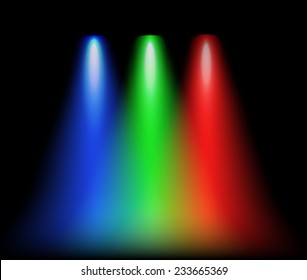 rgb spotlight vector abstract background unusual illustration