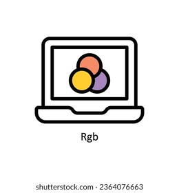 Rgb vector Filled outline Icon Design illustration. Graphic Design Symbol on White background EPS 10 File
