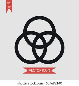 RGB vector icon, illustration symbol