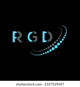 RGD Brief Logo kreatives Design. RGD-einzigartiges Design.
