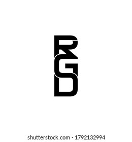 diseño original del logotipo de monograma rgd