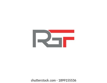 RGF Logo Design with Creative Modern vector icon template
