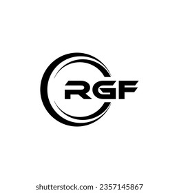 RGF Logo Design, Inspiration für eine einzigartige Identität. Modernes Eleganz und kreatives Design. Markieren Sie Ihren Erfolg mit dem Markieren dieses Logos.