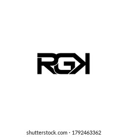 diseño original de logotipo de monograma rgk
