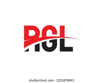 Letra RGL Ilustración del vector de diseño del logotipo inicial