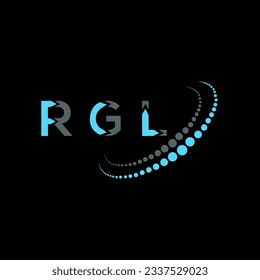 RGL Brief Logo kreatives Design. RGL einzigartiges Design.

