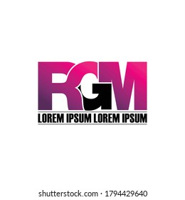 Diseño de logotipo sencillo para la letra RGM