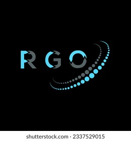 RGO letter logo creative design. RGO unique design.
