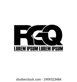 RGQ letter monogram logo design vector