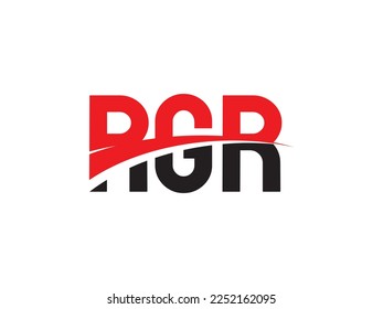 RGR Letter Initial Logo Design Vector Illustration
