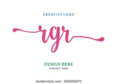 RGR lettering logo is simple, easy to understand and authoritative