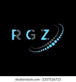 RGZ letter logo creative design. RGZ unique design.

