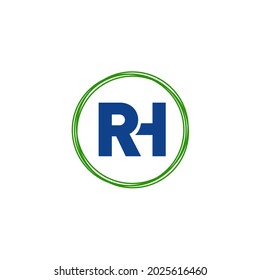 Rh Company Name Initial Letters Monogram Stock Vector (Royalty Free ...