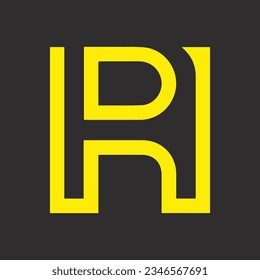 RH creative and modern vector logo design