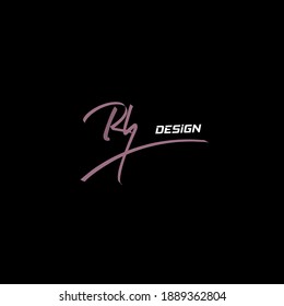  Rh handwritten logo for identity