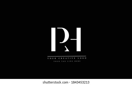 Rh Hr Abstract Vector Logo Monogram Stock Vector (Royalty Free ...