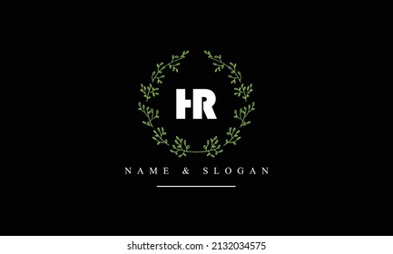 RH, HR, R, H abstract letters logo monogram