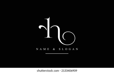 RH, HR, R, H abstract letters logo monogram