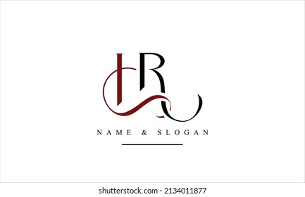 RH, HR, R, H abstract letters logo monogram