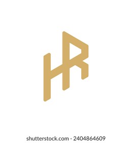 RH, HR, R, H abstract letters logo monogram	