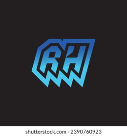 Soporte inicial de diseño de logotipo de inspiración RH e ideas de clan de juegos